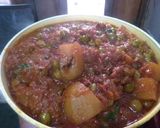A picture of step 4 of Dry Aloo Matar.