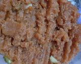 A picture of step 5 of Gajjar halwa.
