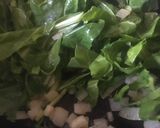 A picture of step 3 of Espinacas con Garbanzos (chickpeas and spinach tapas) 🌱.