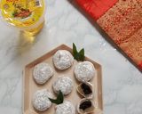 Foto langkah ke 10 dari resep Mochi Matcha isi Coklat.