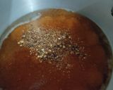 A picture of step 2 of Aloo bukharay ki chutney.