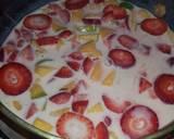 Strawberry, mango &yoghurt fruit salad