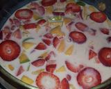A picture of step 1 of Strawberry, mango &yoghurt fruit salad.
