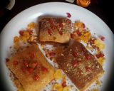A picture of step 4 of Cornflakes biscuit pastry cake.