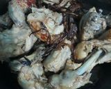 A picture of step 1 of Kabuli pulao.