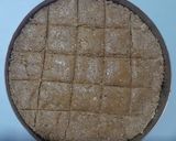 A picture of step 5 of Til vadi or Seasame chikki.