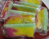 Foto langkah ke 5 dari resep Es kue gabus/lapis pelangi.