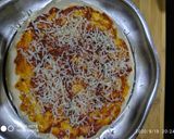 A picture of step 7 of Cheese burst pizza kadai baked.