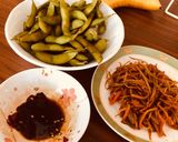 Hình bước làm 3 của món Củ Ngưu Bàng xào cà rốt
