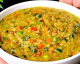 A picture of step 5 of Easy Peasy Moong Dal Daliya:.