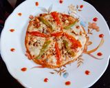 A picture of step 5 of Healthy tasty homemade wheat flour Tawa pizza.