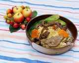 Hình bước làm 4 của món Mì Xào Tim Gan
