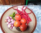 Foto langkah ke 2 dari resep Sambal Terong Hijau.