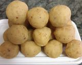 A picture of step 1 of Saffon stuff vedmi (puran poli).
