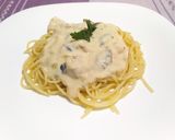 Foto del paso 17 de la receta: Spaghetti con salsa bechamel y pollo