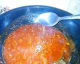 A picture of step 6 of Farar shinkafa da miyar kifi with salad.