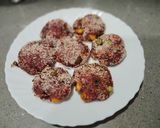 A picture of step 6 of Beetroot tikki.