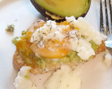 A picture of step 1 of Smashed 🥑 on toast with poached egg 😋😋.