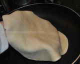 A picture of step 6 of Flat  Naan  Bread نان تافتون.