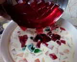 A picture of step 7 of Cathedral Window Jello Sago Drink.