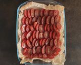 Foto del passaggio 8 della ricetta Cheesecake alla mozzarella con taralli e pomodorini