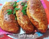 A picture of step 6 of Alexandrian Hawawshi with Sausage.