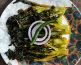 A picture of step 6 of Broccoli Leaves Bhaji.