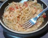 Foto del paso 3 de la receta: Fideos con salsa rosada