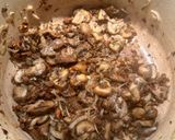 A picture of step 2 of Mushroom Bread Pudding.