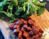 Leeks and cabbage with chorizo and apple recipe step 2 photo
