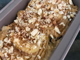 Torta de manzana, nueces y dátiles