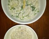 Foto langkah ke 6 dari resep Menu Mpasi 4 bintang bubur saring bayam labu putih/blonceng ikan tenggiri.