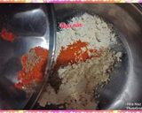 A picture of step 1 of Aloo k pakoray.