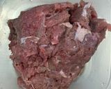 Hình bước làm 1 của món Bò bằm đậu ớt cháy cà tím [Eat clean - Lose weight]