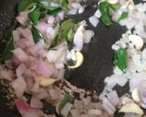 A picture of step 1 of Vendakkai puli kuzhambu/ bhindi stew.