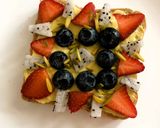 A picture of step 2 of Fruity Bread Pizza - Fusion Dessert.