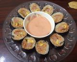 Hình bước làm 7 của món Kimbab kimchi