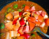 A picture of step 2 of Kadhai Paneer.