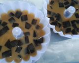 Foto langkah ke 5 dari resep Puding capucino cincau kurma.