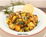 आलू सुवा भाजी (Aloo Suva bhaji) रेसिपी चरण 5 फोटो