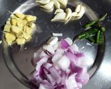 A picture of step 2 of Paneer Sizzler.