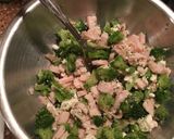 A picture of step 5 of Greek inspired Pita Pizza.