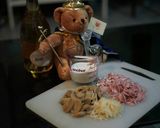 A picture of step 1 of Ham and Mushroom Cream sauce.