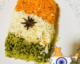 तिरंगा राइस (Tiranga Rice recipe in Hindi) रेसिपी चरण 8 फोटो