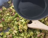 Foto del passaggio 4 della ricetta Mezze maniche all'avena con pancetta e zucchine