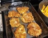 A picture of step 7 of Chicken Schnitzel.