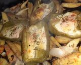Foto del paso 2 de la receta: Morrones rellenos y papas rústicas