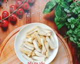 Hình bước làm 2 của món Đậu hủ xào ớt chuông và bông cải trắng(Món chay)