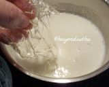 Hình bước làm 2 của món Pudding Sữa Chua Hoa Quả