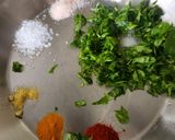 A picture of step 1 of Methi Muthiya Tameta Galka Nu Shaak - Fist-Shaped Fried Methi Dumpling In Sponge Gourd Tomato Curry.